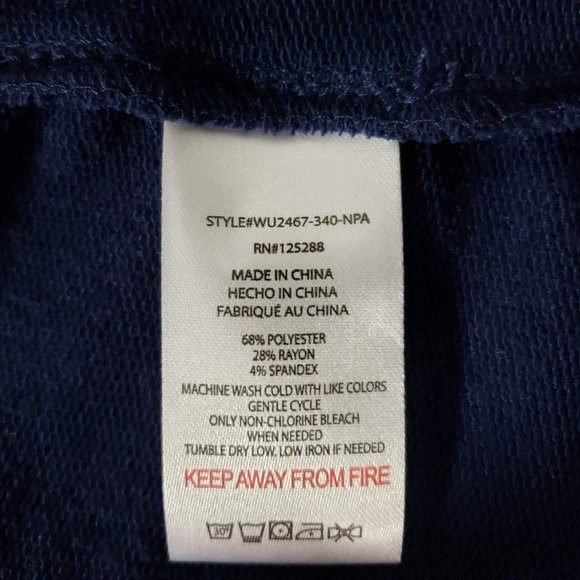 Soft NWT Rae Dunn Navy Beach Hoodie, Small - Picture 6 of 6